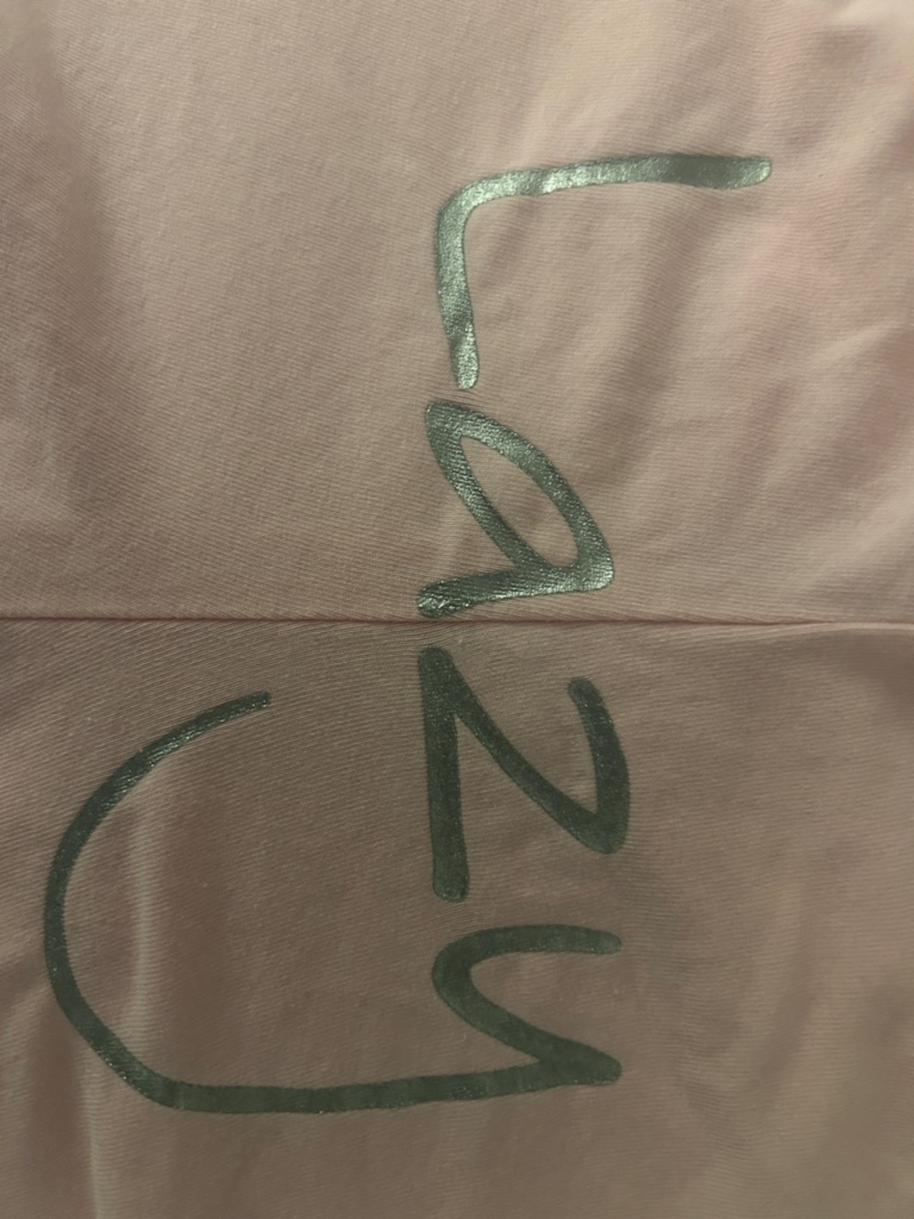 Source Unknown Pink Athletic Shorts with LAZY Gray Logo